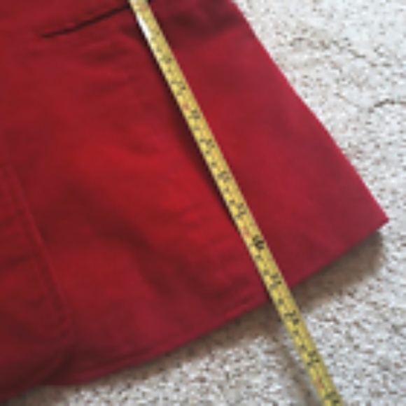 Red Corduroy Classic Single Breasted Women's Lined Blazer Single Button Sz XS - Picture 14 of 15